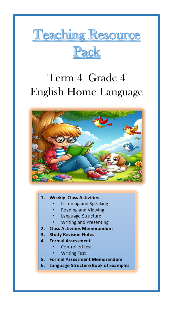 English Home Language Grade 4 Term 4