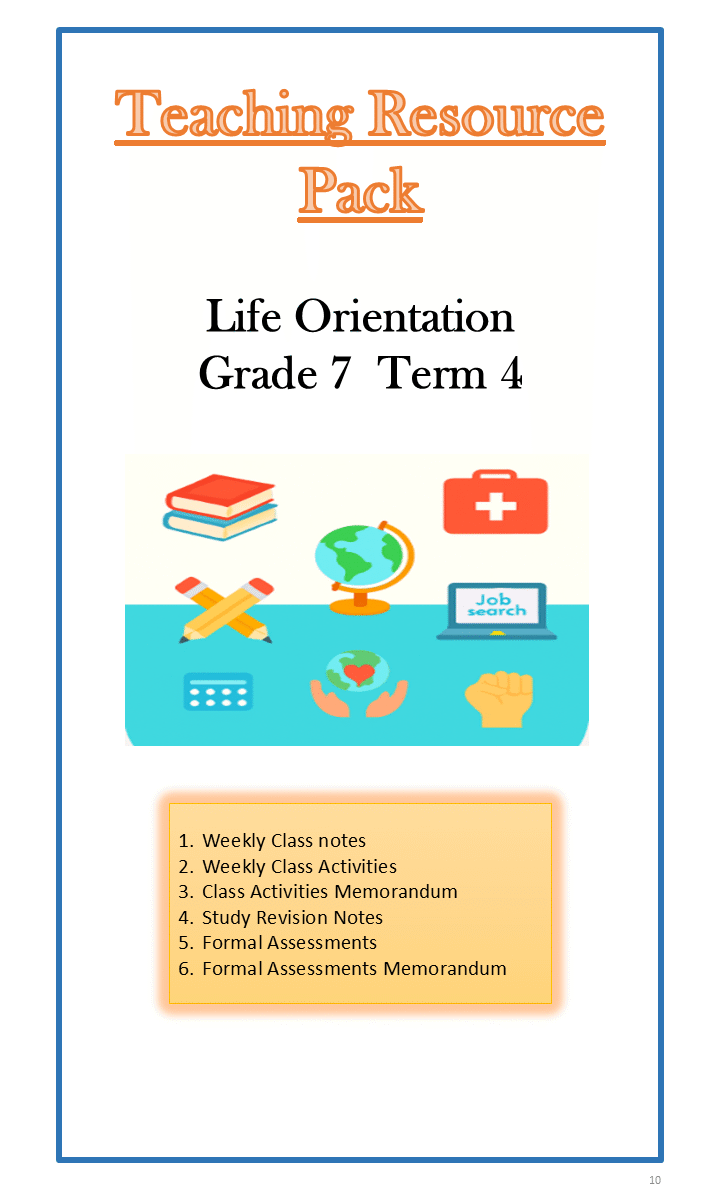 Life Orientation Grade 7 Term 4