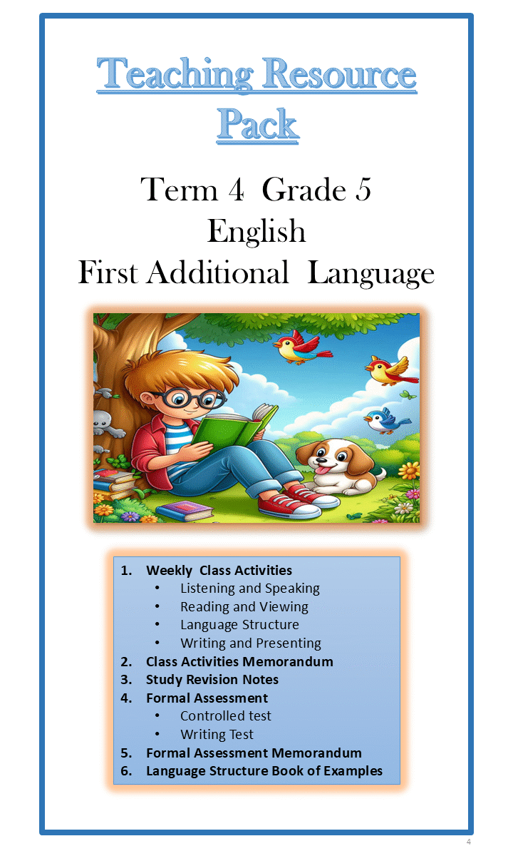 English First Additional Language Grade 5 Term 4