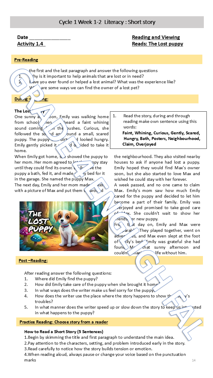 English First Additional Language Grade 4 Term 4 - Image 6