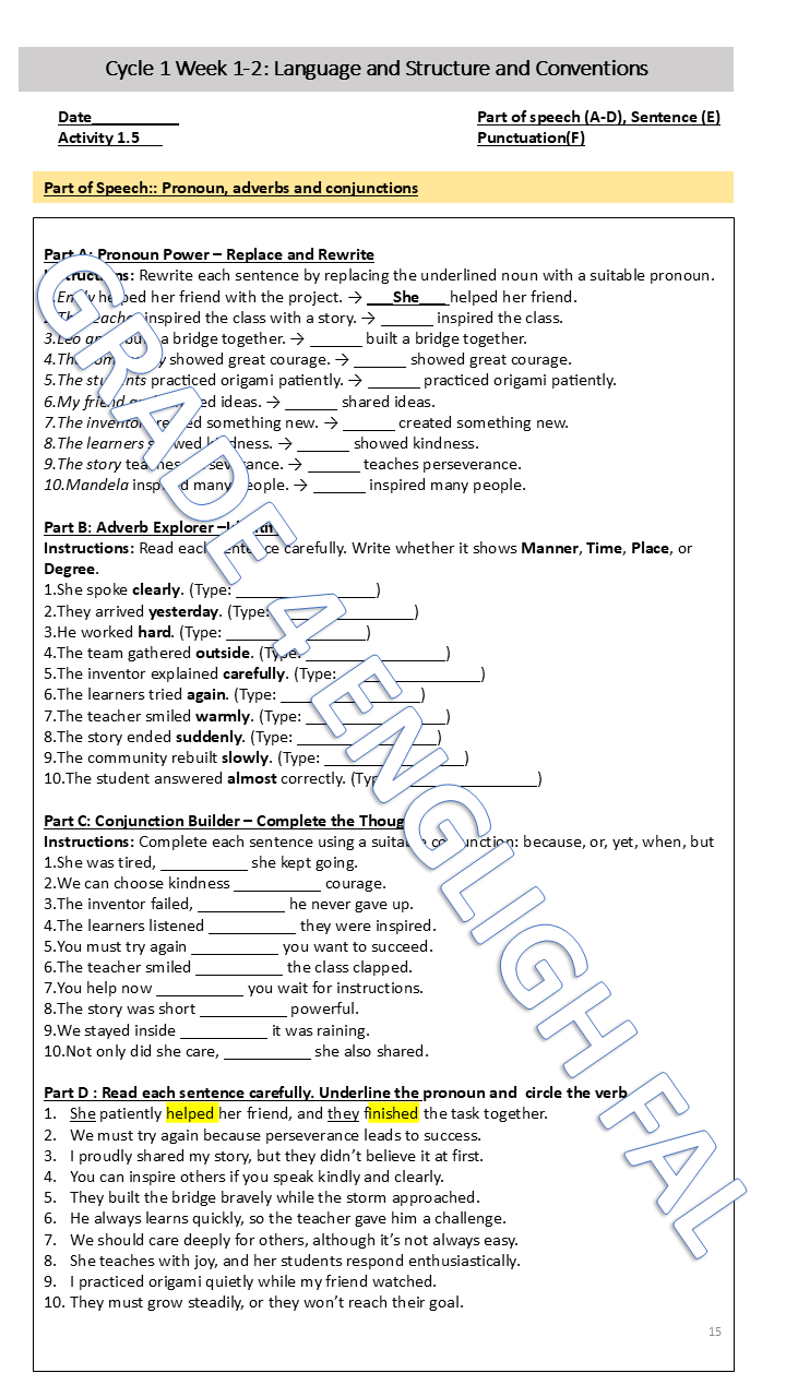 English First Additional Language Grade 4 Term 4 - Image 7