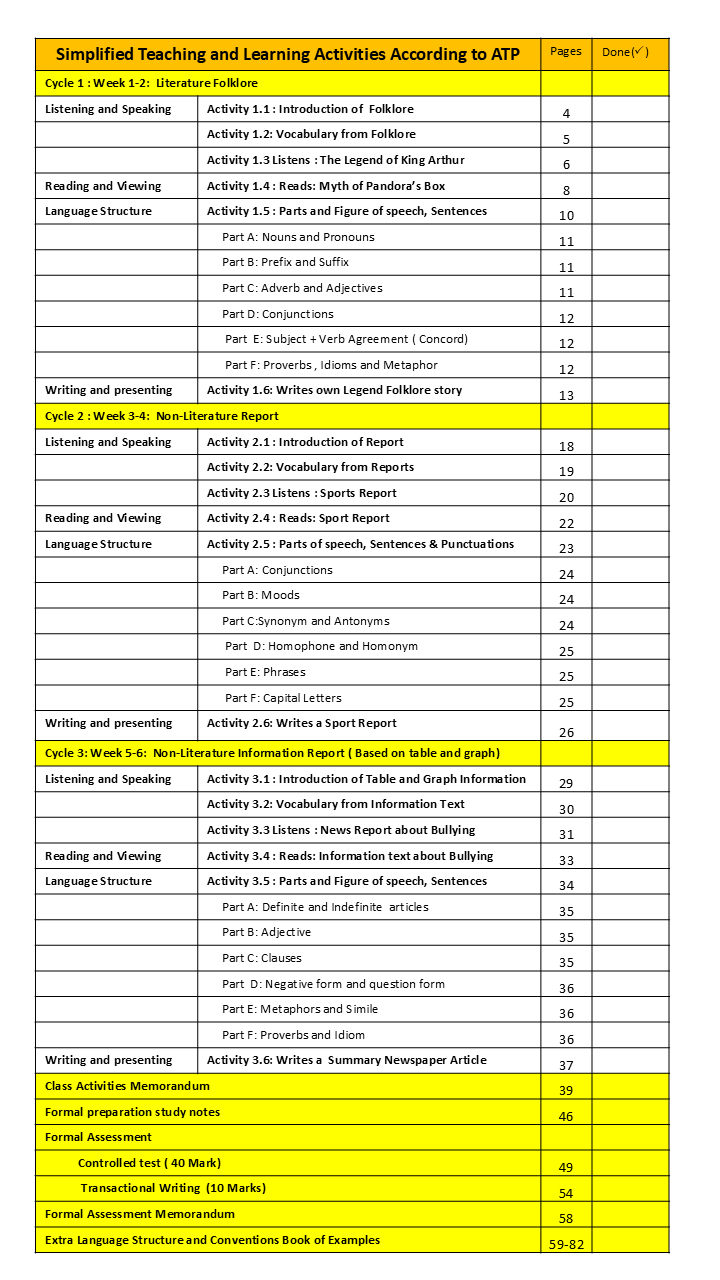 English First Additional Language Grade 5 Term 4 - Image 2