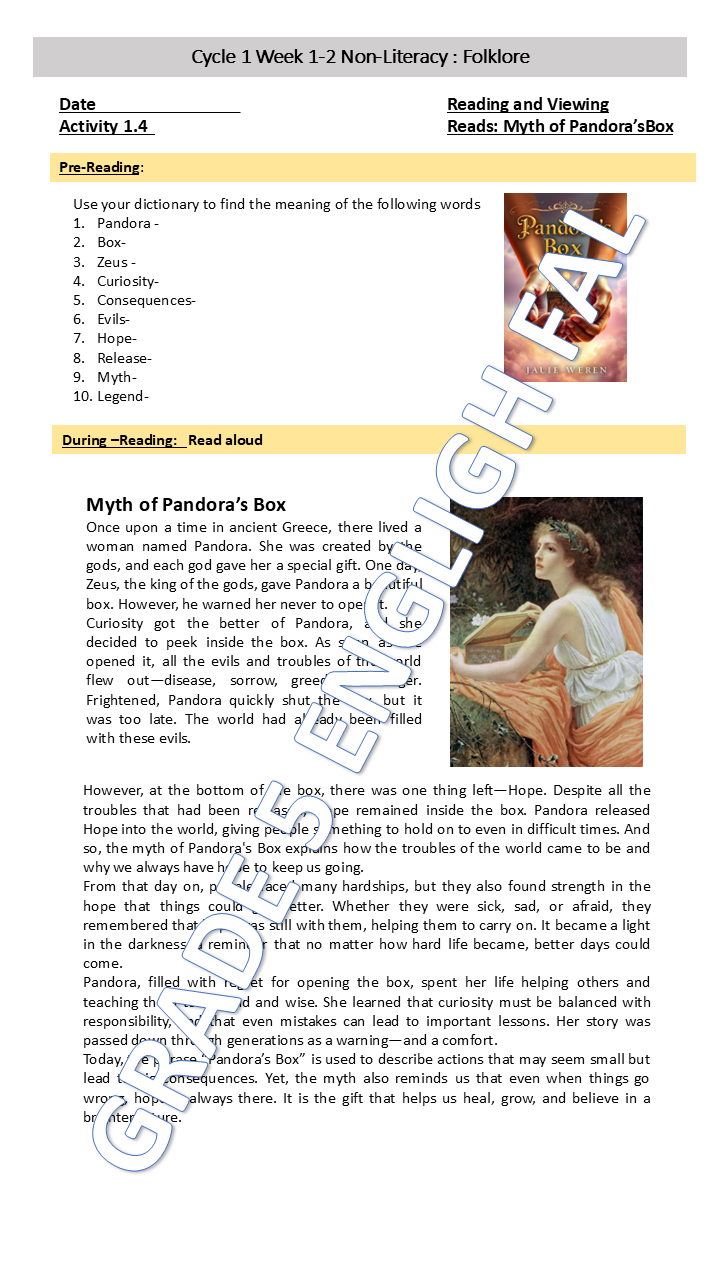 English First Additional Language Grade 5 Term 4 - Image 6