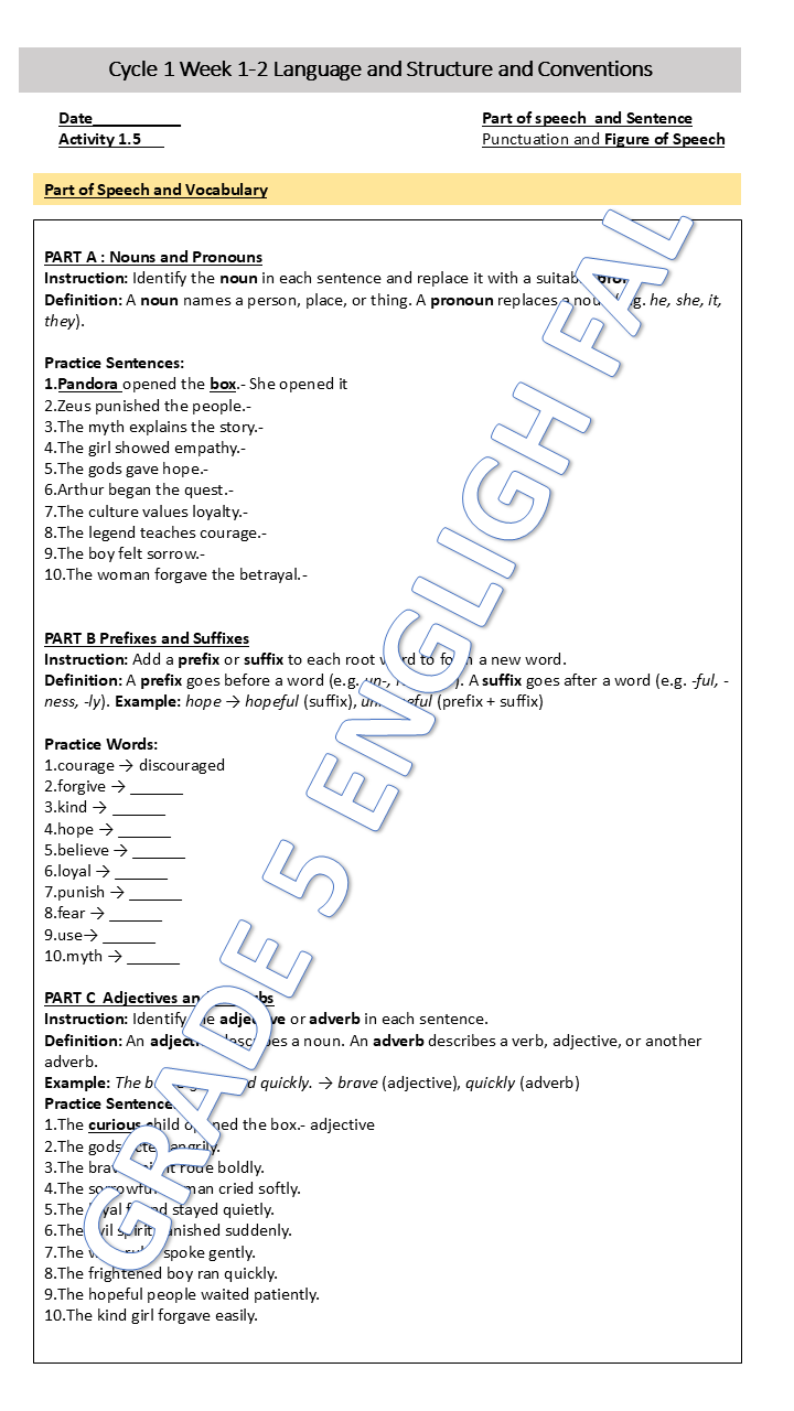 English First Additional Language Grade 5 Term 4 - Image 7