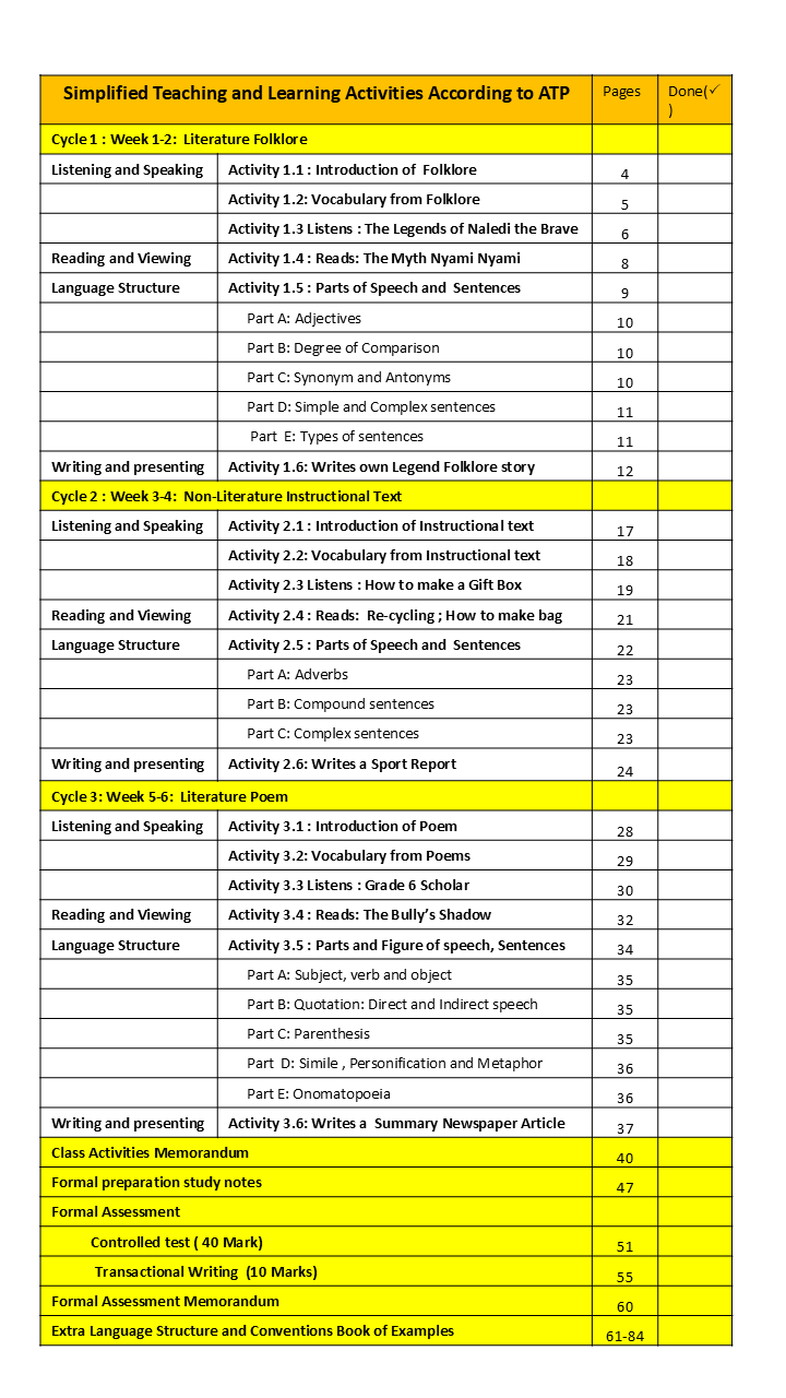 English First Additional Language Grade 6 Term 4 - Image 2