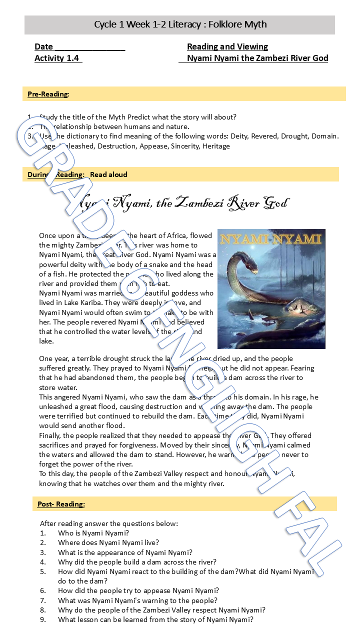 English First Additional Language Grade 6 Term 4 - Image 6