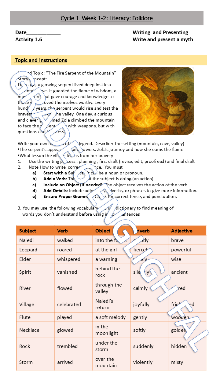 English First Additional Language Grade 6 Term 4 - Image 8