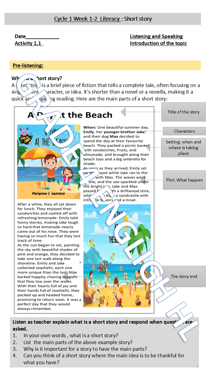 English Home Language Grade 4 Term 4 - Image 3