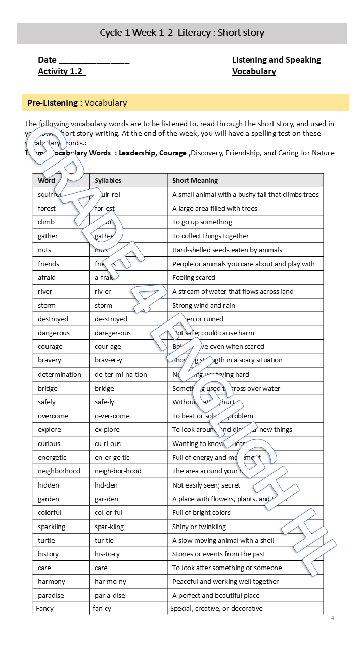 English Home Language Grade 4 Term 4 - Image 4