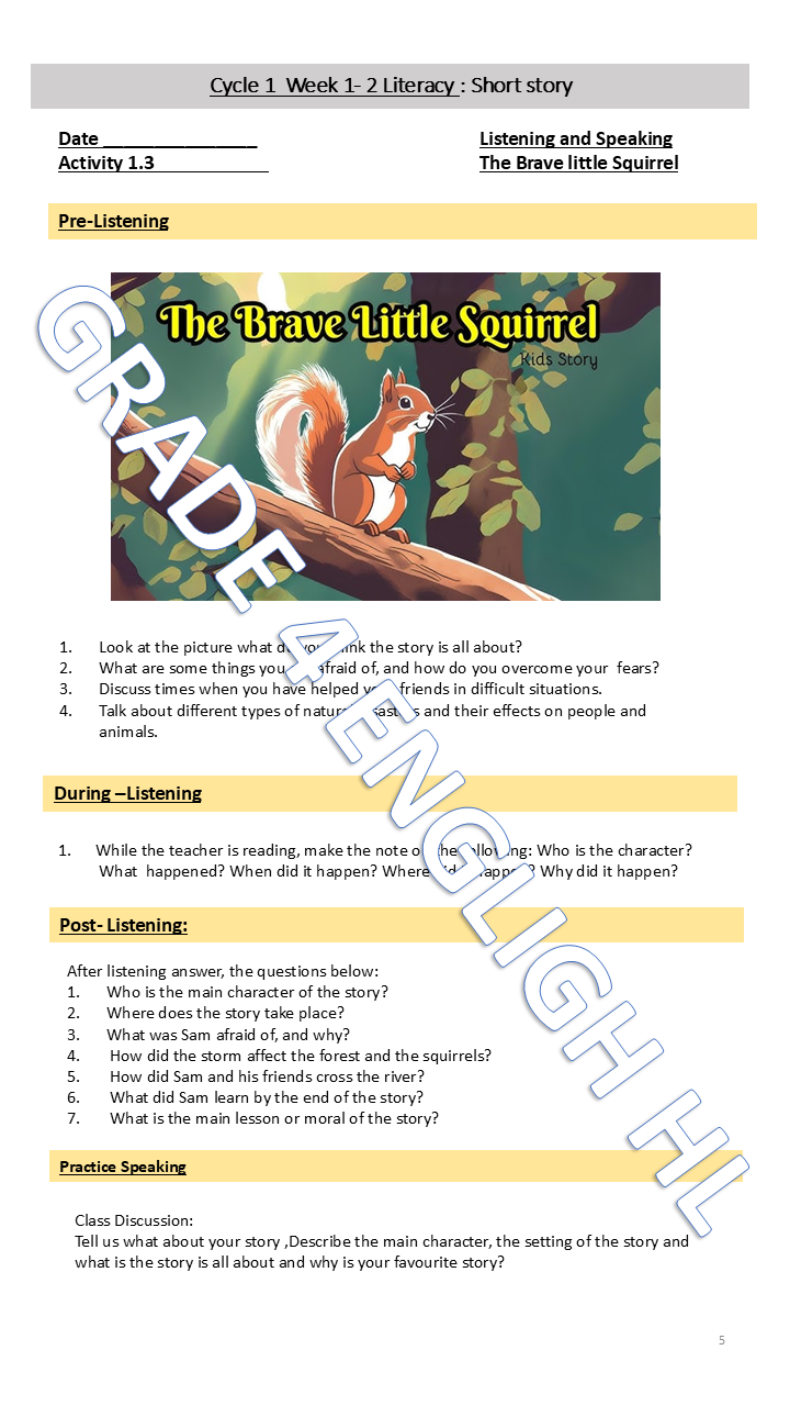 English Home Language Grade 4 Term 4 - Image 5